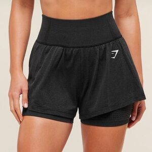 Gymshark Vital 2-in-1 Black Shorts